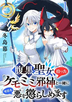 腹黒聖女、拾ったケモミミ邪神と一緒に今日も悪を懲らしめます 表紙
