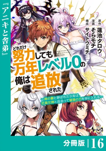 どれだけ努力しても万年レベル0の俺は追放された~神の敵と呼ばれた少年は、社畜女神と出会って最強の力を手に入れる~ 表紙
